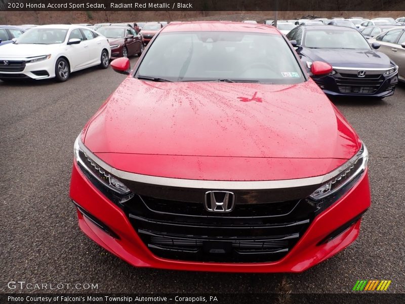Radiant Red Metallic / Black 2020 Honda Accord Sport Sedan