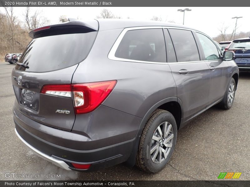 Modern Steel Metallic / Black 2020 Honda Pilot EX-L AWD