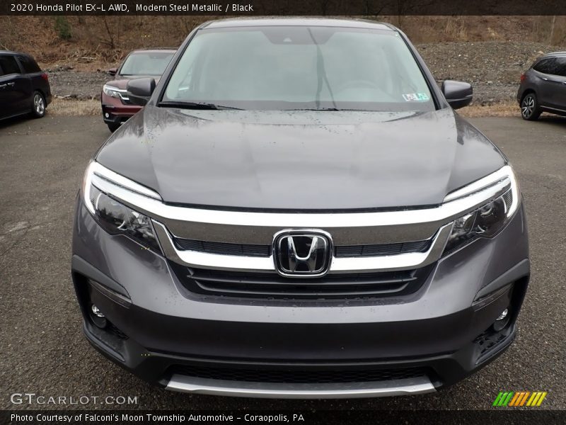 Modern Steel Metallic / Black 2020 Honda Pilot EX-L AWD