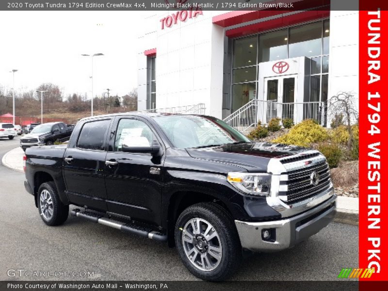 Midnight Black Metallic / 1794 Edition Brown/Black 2020 Toyota Tundra 1794 Edition CrewMax 4x4
