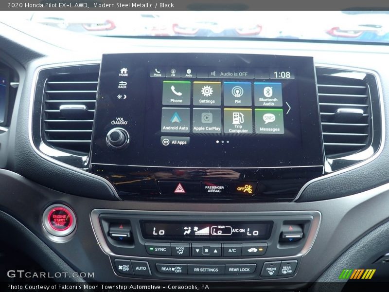 Modern Steel Metallic / Black 2020 Honda Pilot EX-L AWD