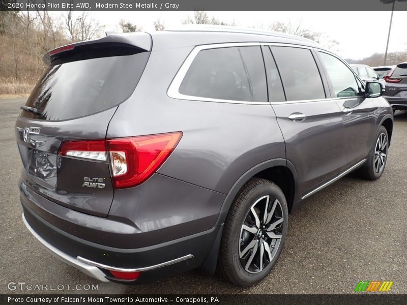 Modern Steel Metallic / Gray 2020 Honda Pilot Elite AWD