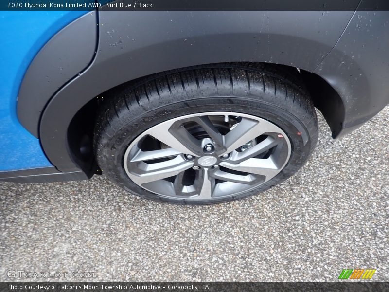 Surf Blue / Black 2020 Hyundai Kona Limited AWD