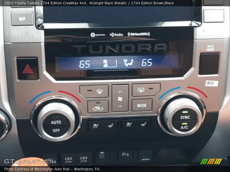 Controls of 2020 Tundra 1794 Edition CrewMax 4x4