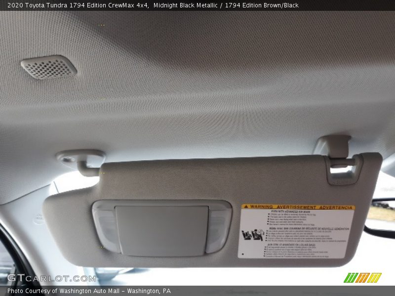 Midnight Black Metallic / 1794 Edition Brown/Black 2020 Toyota Tundra 1794 Edition CrewMax 4x4