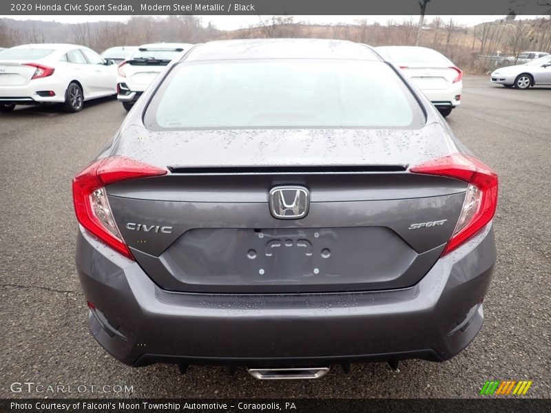 Modern Steel Metallic / Black 2020 Honda Civic Sport Sedan