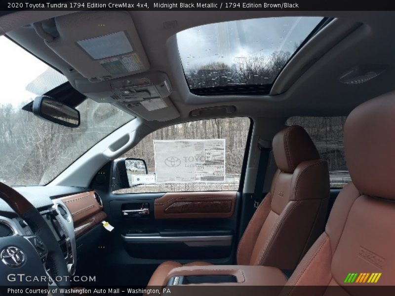 Midnight Black Metallic / 1794 Edition Brown/Black 2020 Toyota Tundra 1794 Edition CrewMax 4x4