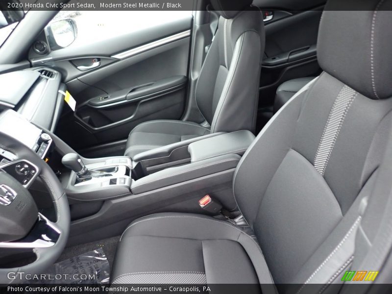 Modern Steel Metallic / Black 2020 Honda Civic Sport Sedan