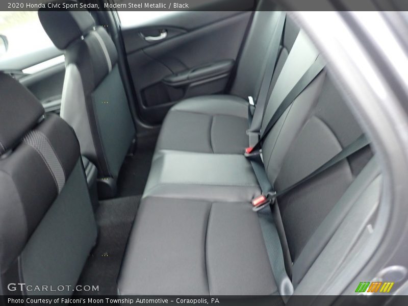 Modern Steel Metallic / Black 2020 Honda Civic Sport Sedan