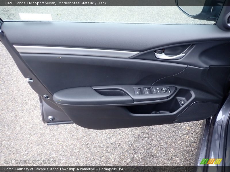 Modern Steel Metallic / Black 2020 Honda Civic Sport Sedan