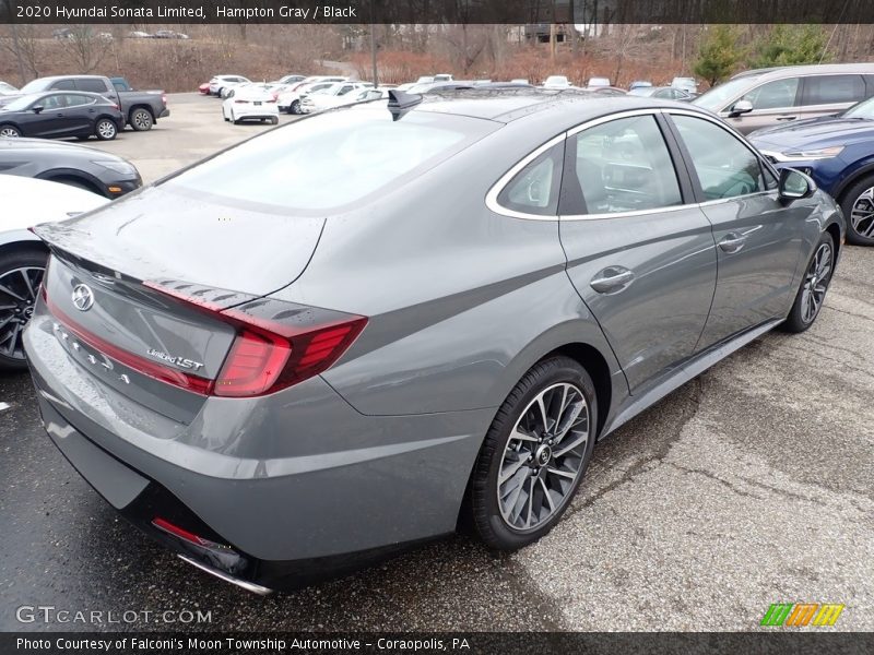 Hampton Gray / Black 2020 Hyundai Sonata Limited