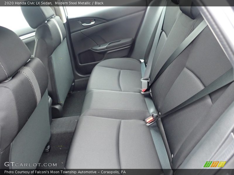 Modern Steel Metallic / Black 2020 Honda Civic LX Sedan