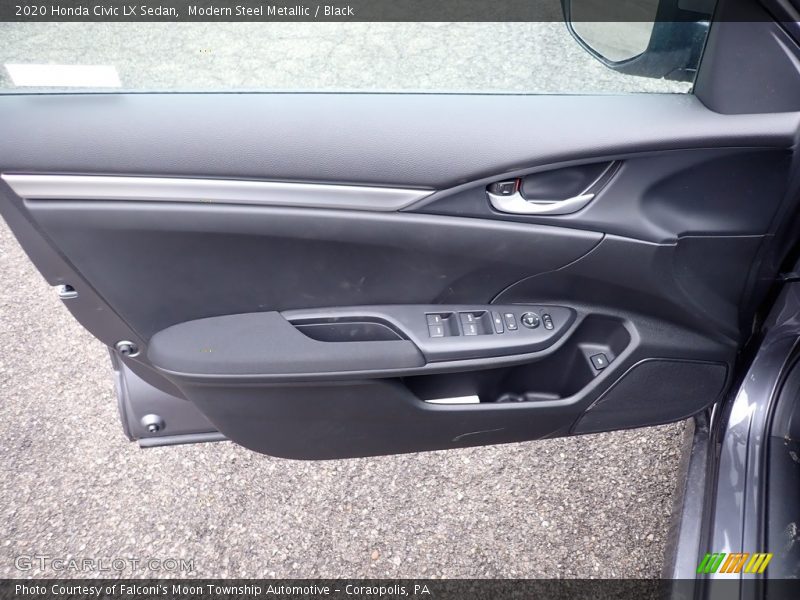 Modern Steel Metallic / Black 2020 Honda Civic LX Sedan