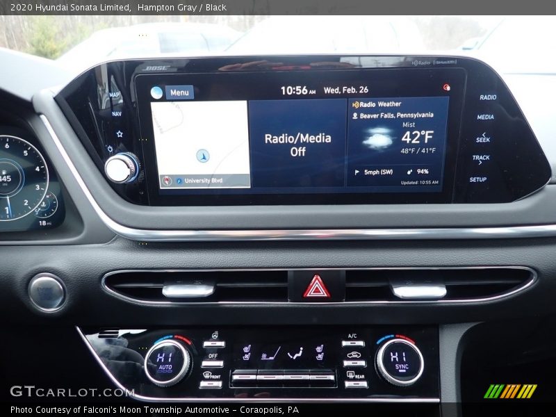 Hampton Gray / Black 2020 Hyundai Sonata Limited