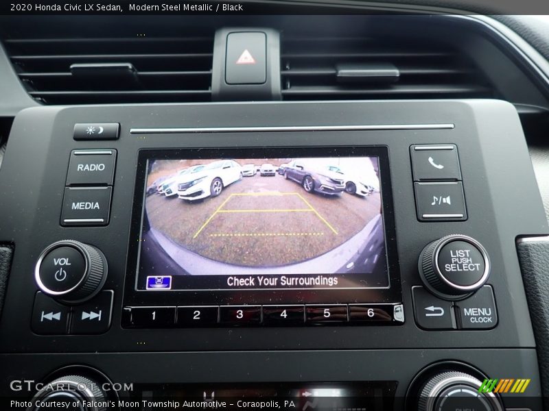 Modern Steel Metallic / Black 2020 Honda Civic LX Sedan