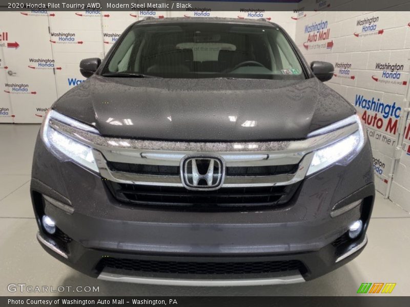 Modern Steel Metallic / Black 2020 Honda Pilot Touring AWD