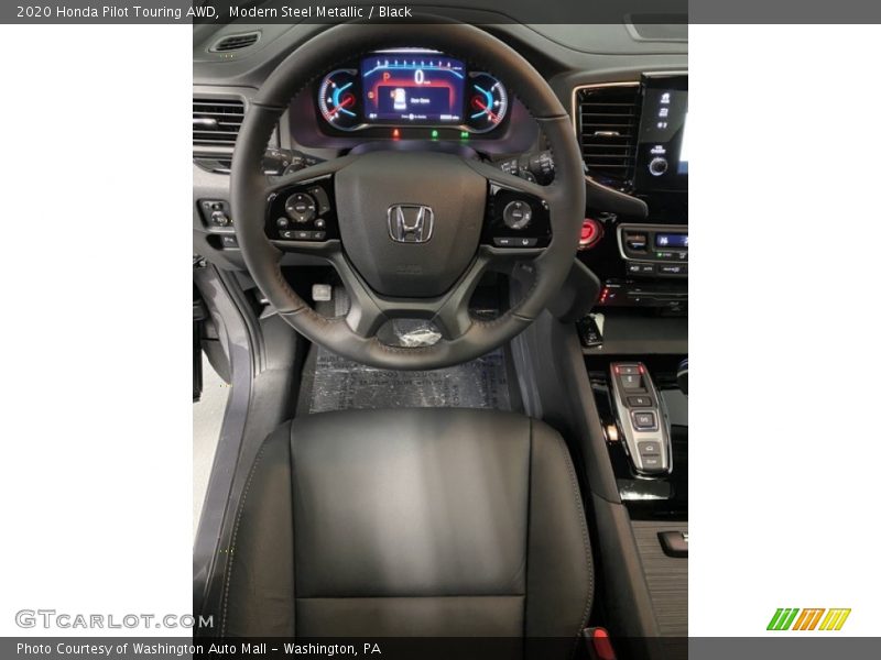 Modern Steel Metallic / Black 2020 Honda Pilot Touring AWD