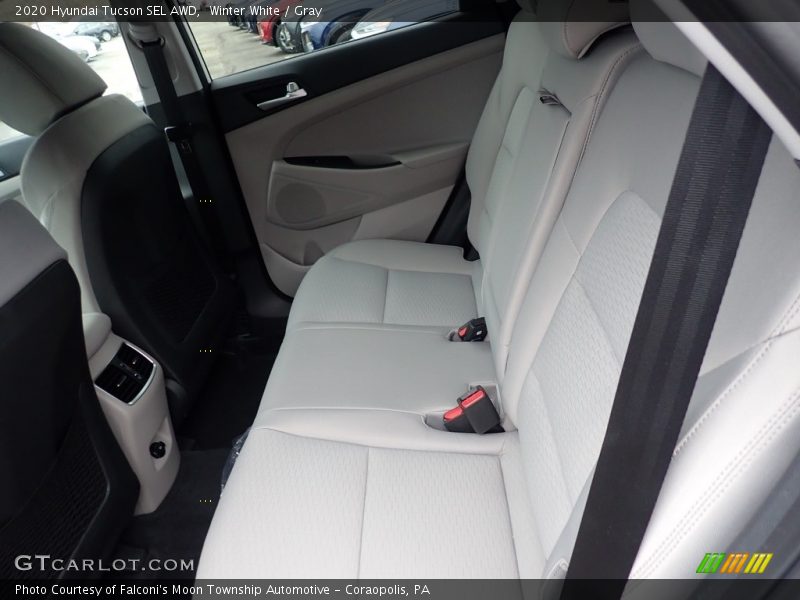 Winter White / Gray 2020 Hyundai Tucson SEL AWD