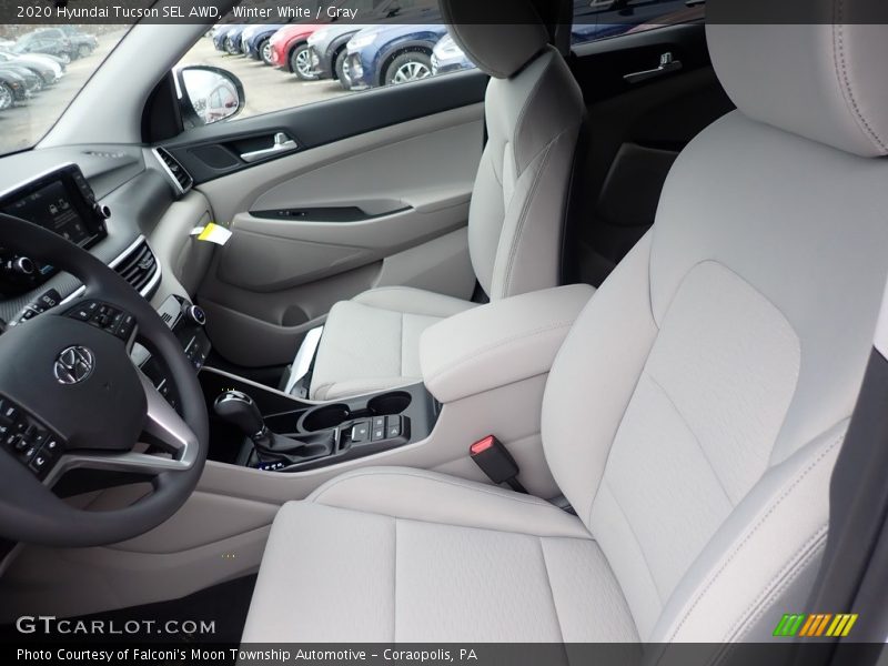 Winter White / Gray 2020 Hyundai Tucson SEL AWD