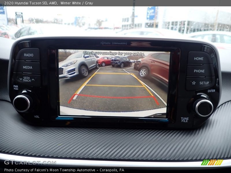 Winter White / Gray 2020 Hyundai Tucson SEL AWD