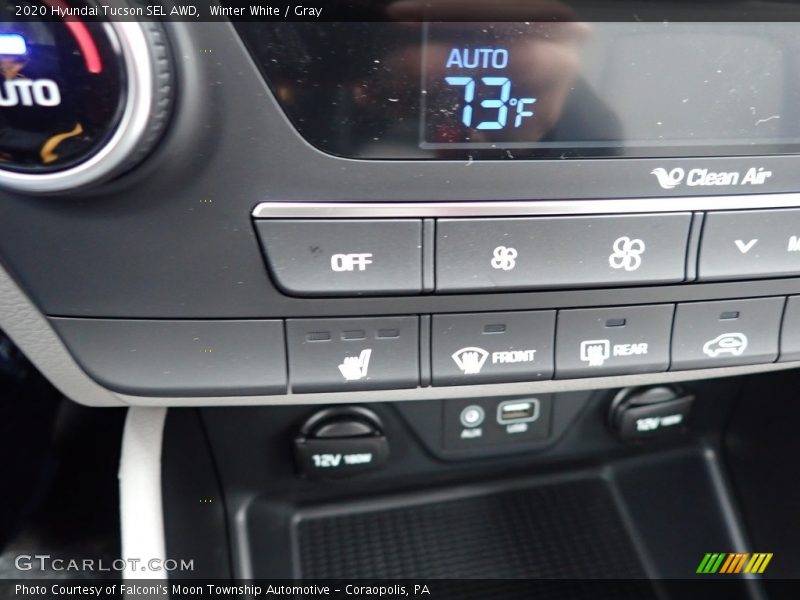 Winter White / Gray 2020 Hyundai Tucson SEL AWD