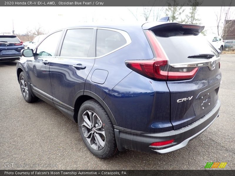 Obsidian Blue Pearl / Gray 2020 Honda CR-V EX-L AWD