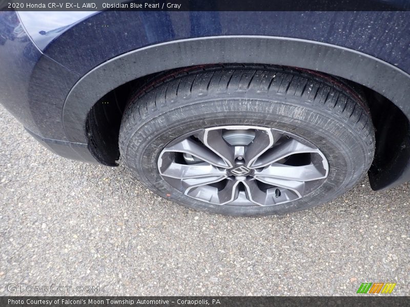 Obsidian Blue Pearl / Gray 2020 Honda CR-V EX-L AWD