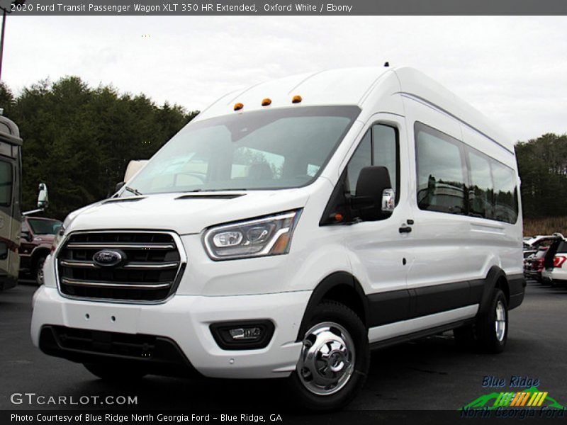 Oxford White / Ebony 2020 Ford Transit Passenger Wagon XLT 350 HR Extended