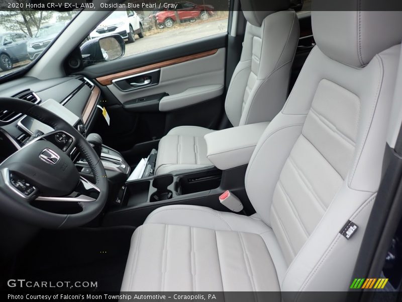 Obsidian Blue Pearl / Gray 2020 Honda CR-V EX-L AWD