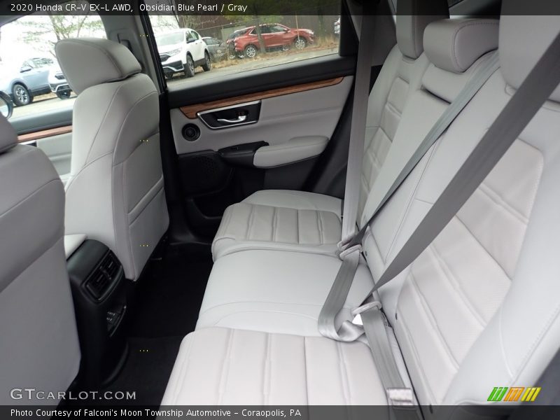 Obsidian Blue Pearl / Gray 2020 Honda CR-V EX-L AWD