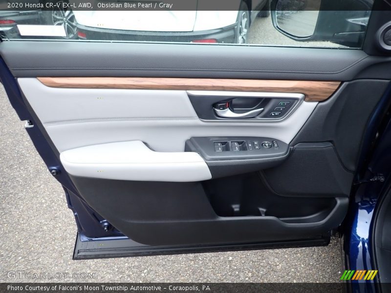 Obsidian Blue Pearl / Gray 2020 Honda CR-V EX-L AWD