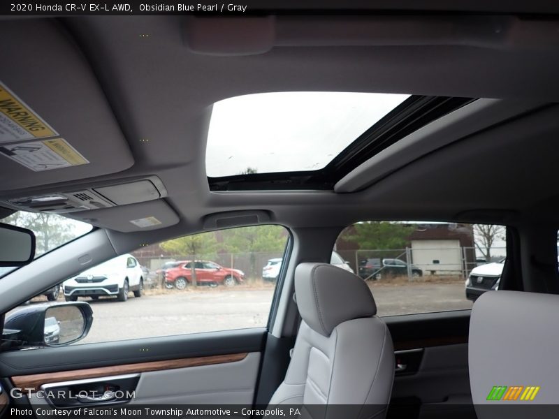 Obsidian Blue Pearl / Gray 2020 Honda CR-V EX-L AWD