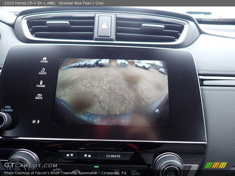 Obsidian Blue Pearl / Gray 2020 Honda CR-V EX-L AWD