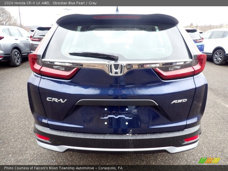 Obsidian Blue Pearl / Gray 2020 Honda CR-V LX AWD