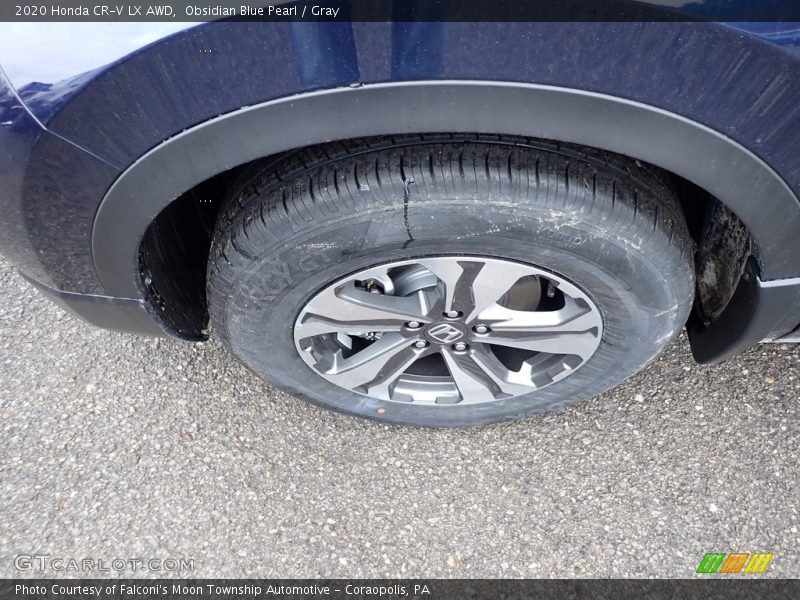 Obsidian Blue Pearl / Gray 2020 Honda CR-V LX AWD