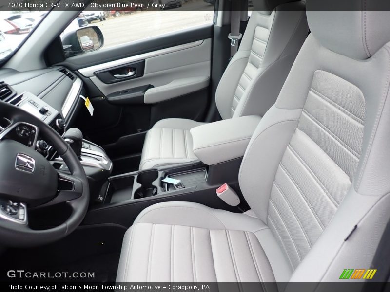 Obsidian Blue Pearl / Gray 2020 Honda CR-V LX AWD