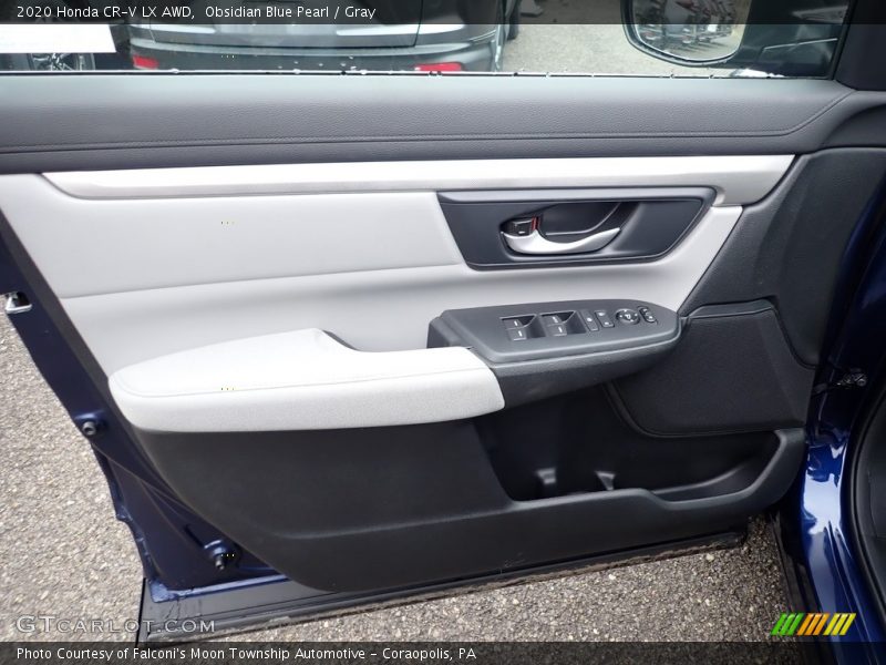 Obsidian Blue Pearl / Gray 2020 Honda CR-V LX AWD