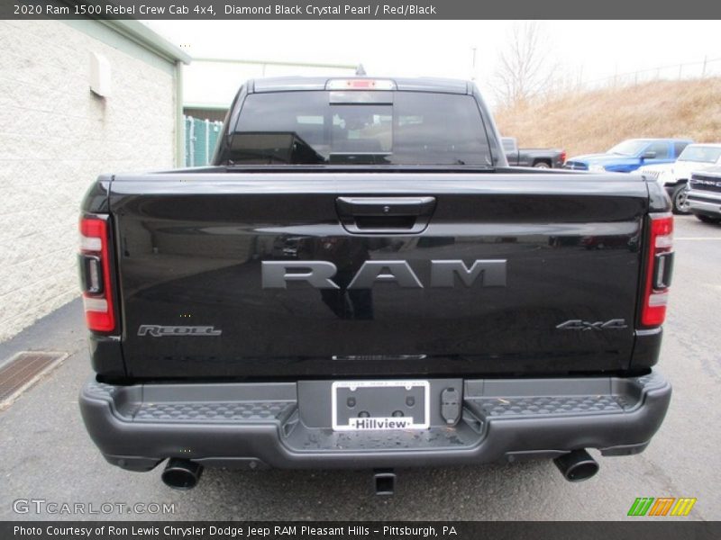 Diamond Black Crystal Pearl / Red/Black 2020 Ram 1500 Rebel Crew Cab 4x4