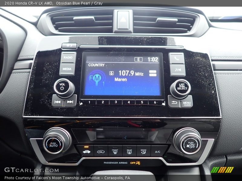 Obsidian Blue Pearl / Gray 2020 Honda CR-V LX AWD