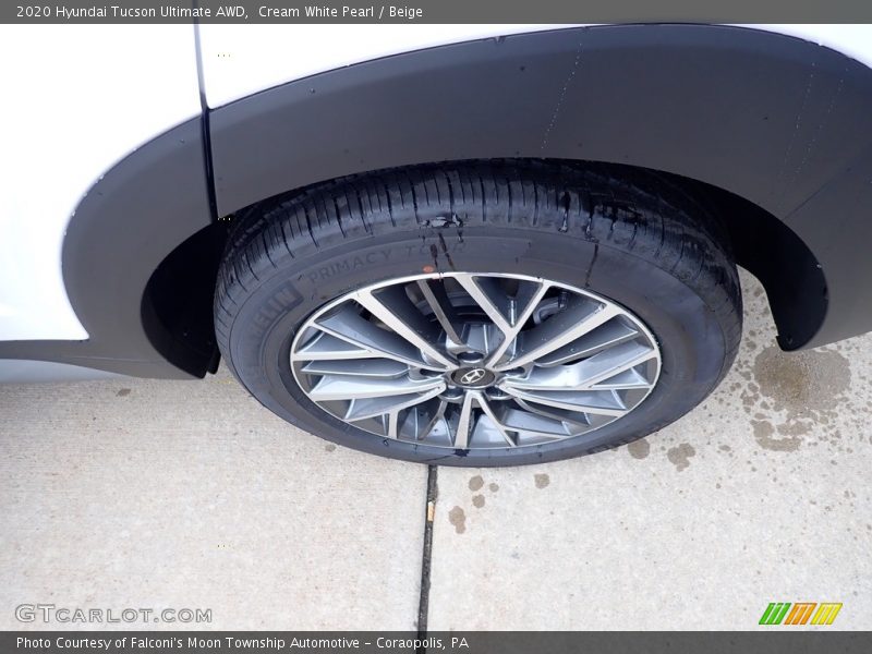 Cream White Pearl / Beige 2020 Hyundai Tucson Ultimate AWD
