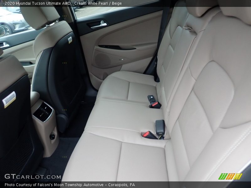 Cream White Pearl / Beige 2020 Hyundai Tucson Ultimate AWD