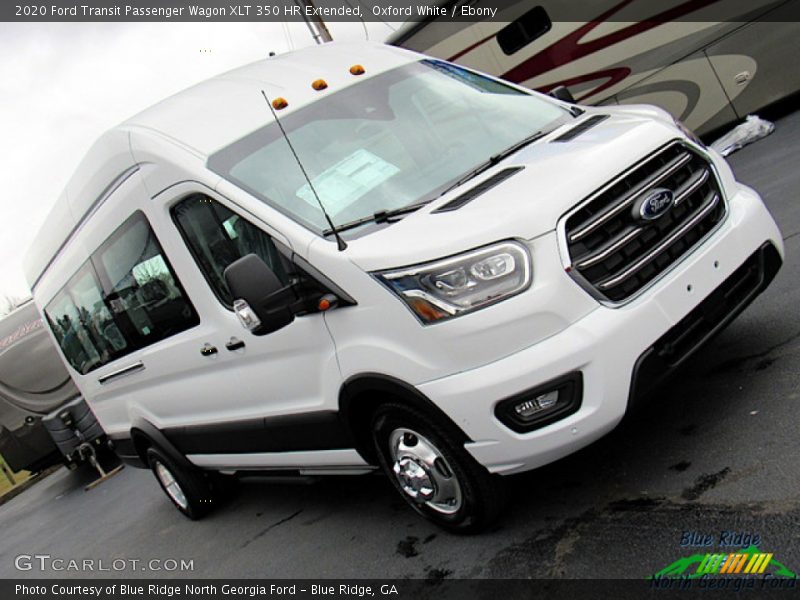 Oxford White / Ebony 2020 Ford Transit Passenger Wagon XLT 350 HR Extended