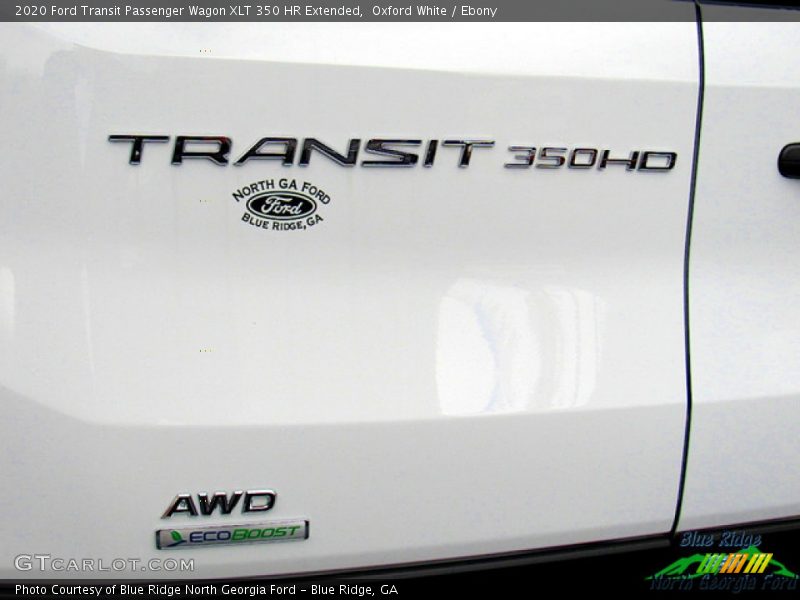Oxford White / Ebony 2020 Ford Transit Passenger Wagon XLT 350 HR Extended