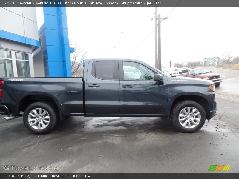 Shadow Gray Metallic / Jet Black 2020 Chevrolet Silverado 1500 Custom Double Cab 4x4