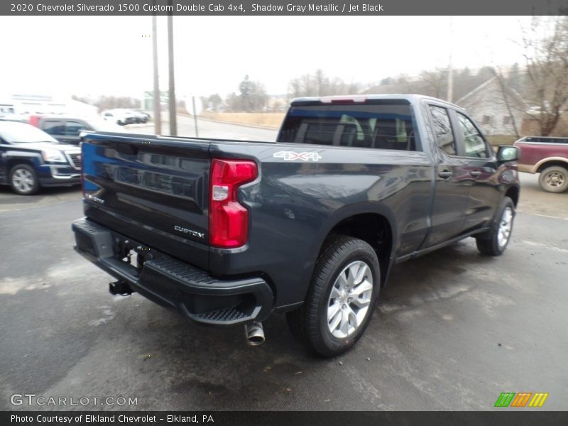 Shadow Gray Metallic / Jet Black 2020 Chevrolet Silverado 1500 Custom Double Cab 4x4