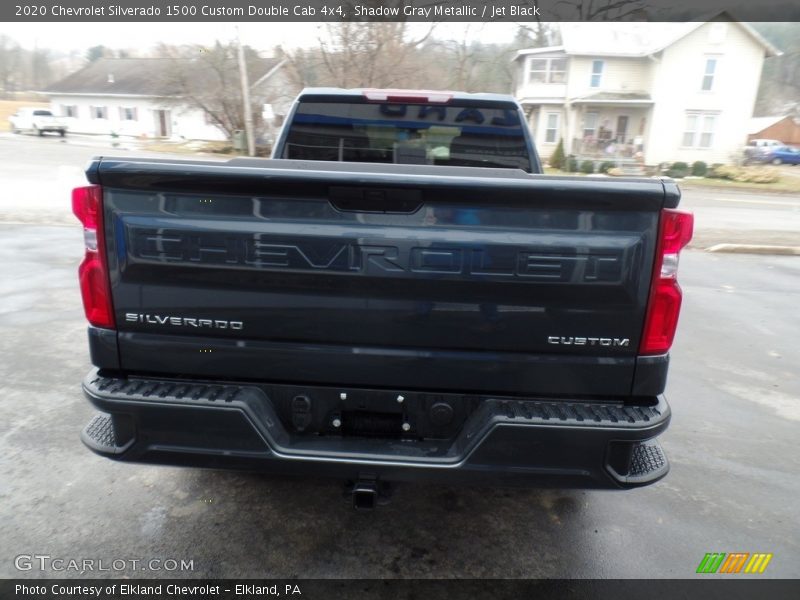 Shadow Gray Metallic / Jet Black 2020 Chevrolet Silverado 1500 Custom Double Cab 4x4