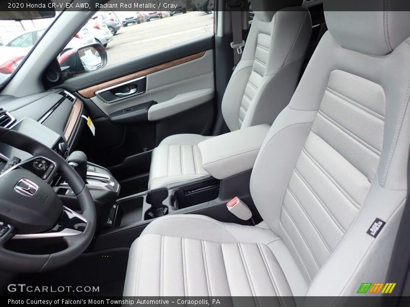 Radiant Red Metallic / Gray 2020 Honda CR-V EX AWD