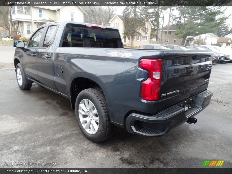 Shadow Gray Metallic / Jet Black 2020 Chevrolet Silverado 1500 Custom Double Cab 4x4