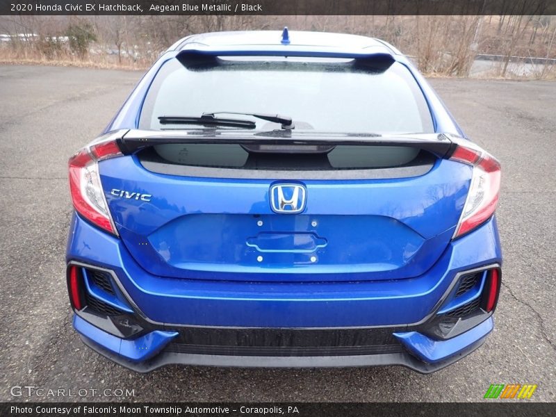 Aegean Blue Metallic / Black 2020 Honda Civic EX Hatchback