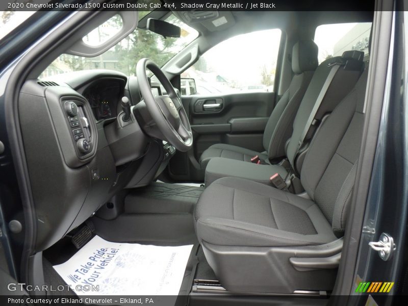 Shadow Gray Metallic / Jet Black 2020 Chevrolet Silverado 1500 Custom Double Cab 4x4